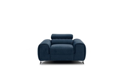 Laurence Modern Accent Chair - Navy Blue