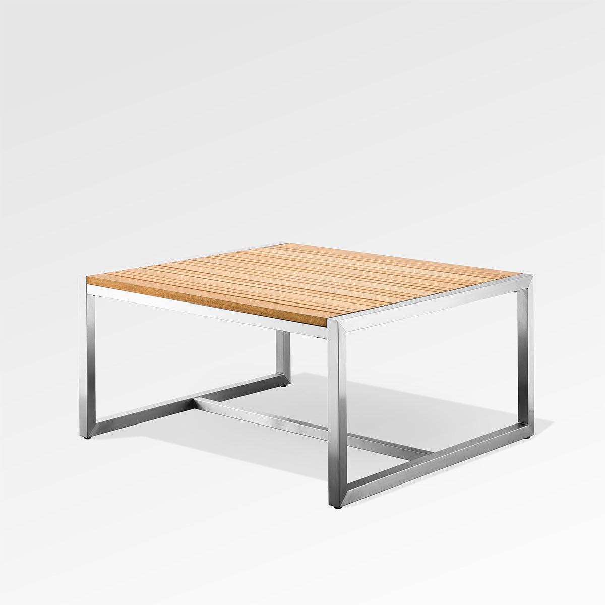 Acacia Teak Top Square End Table