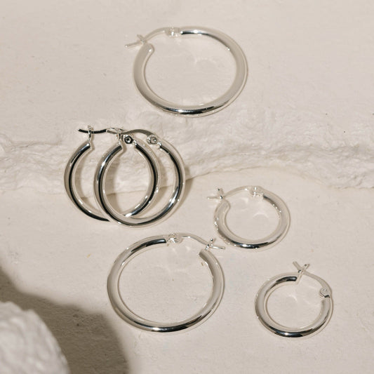 The Allegra Hoop Trio | Sterling Silver