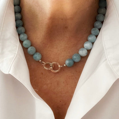 Aquamarine Statement Necklace