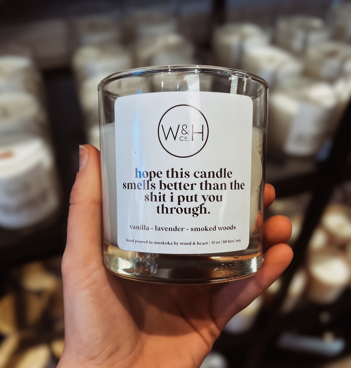 Sweary Candle "The Sh* I Put You Through"