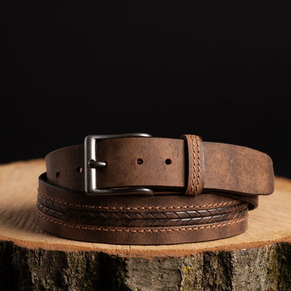 The Purpose Belt - Arrow Patterned 100% Real Leather Belt