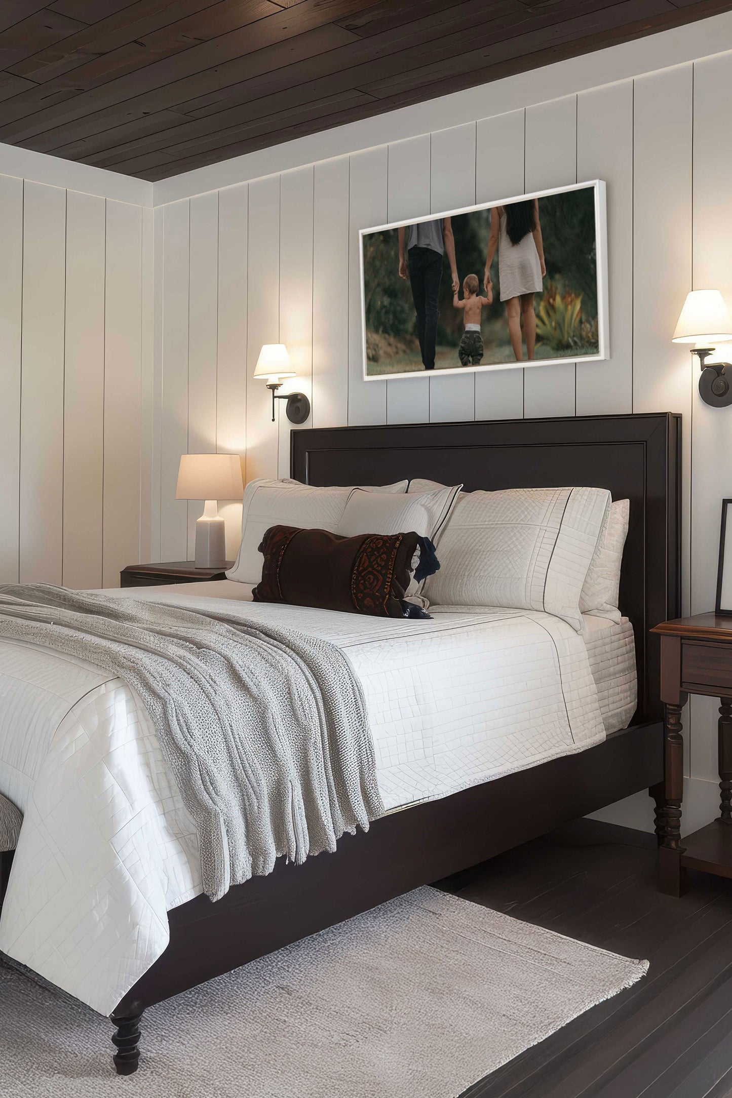 Toile étirée panoramique personnalisée (avec cadre)