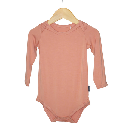 Bamboo Long Sleeve Bodysuit - Pink