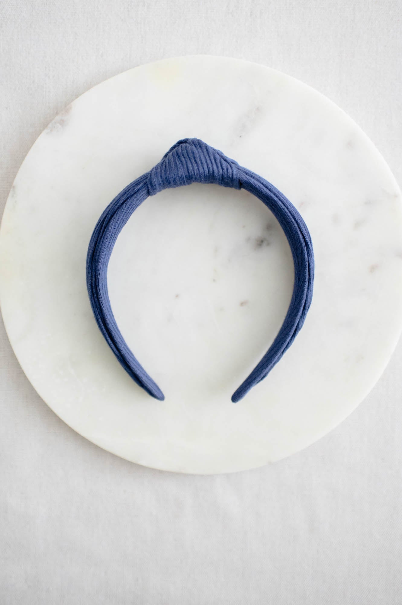 Soft Navy Rib Knit Headband