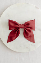 Load image into Gallery viewer, Red Matte Satin Bow
