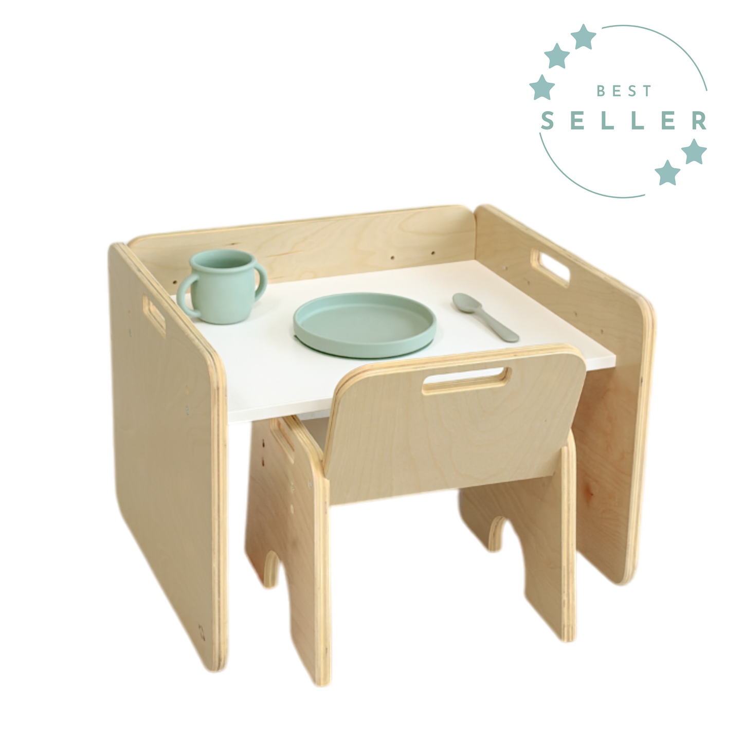 PAPAYA SET - Weaning Montessori Table and Chair Adjustable Height
