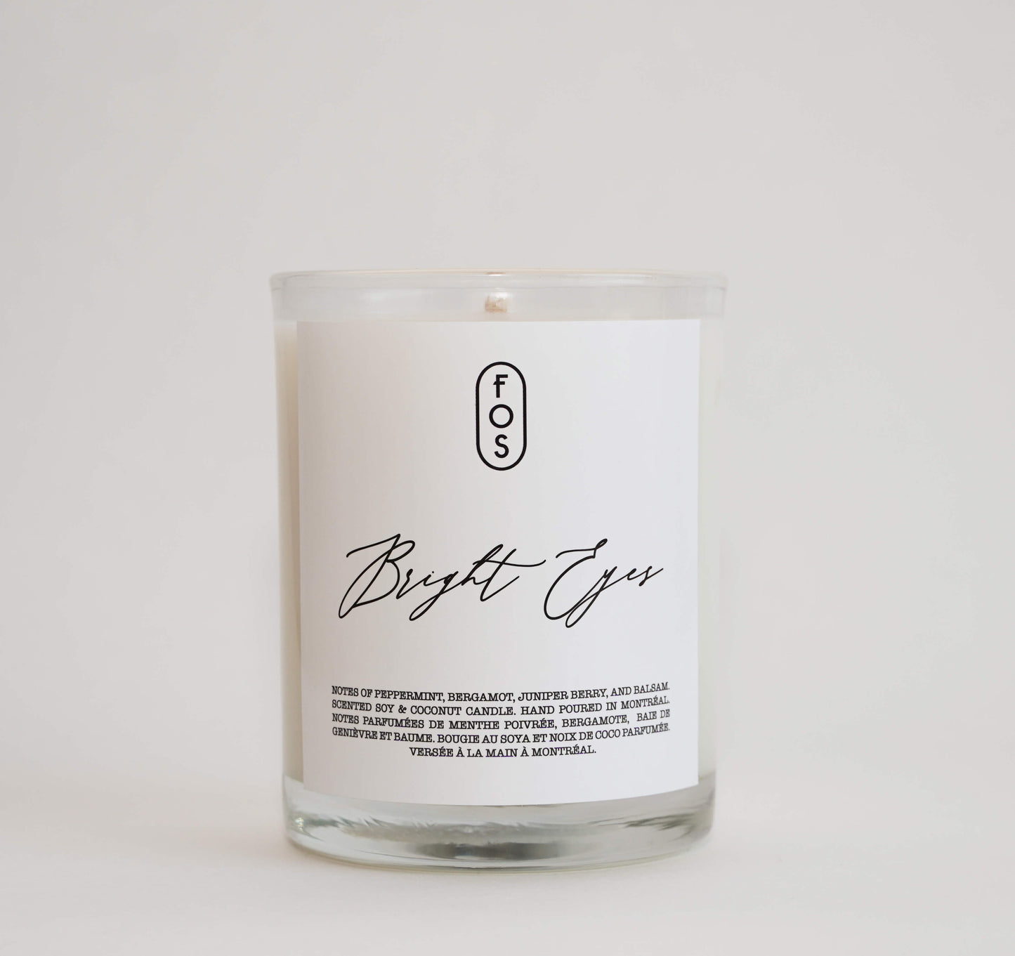 Bright Eyes Essential Oil Candle - Peppermint, Bergamot, Juniper Berry & Balsam