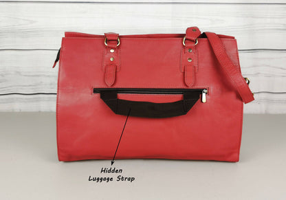 The Signature 17" Bag, Ruby