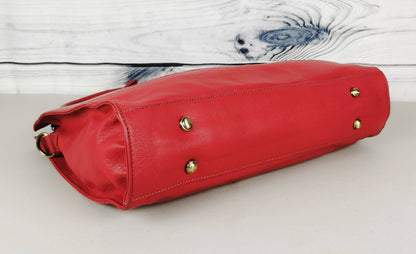 The Signature 17" Bag, Ruby