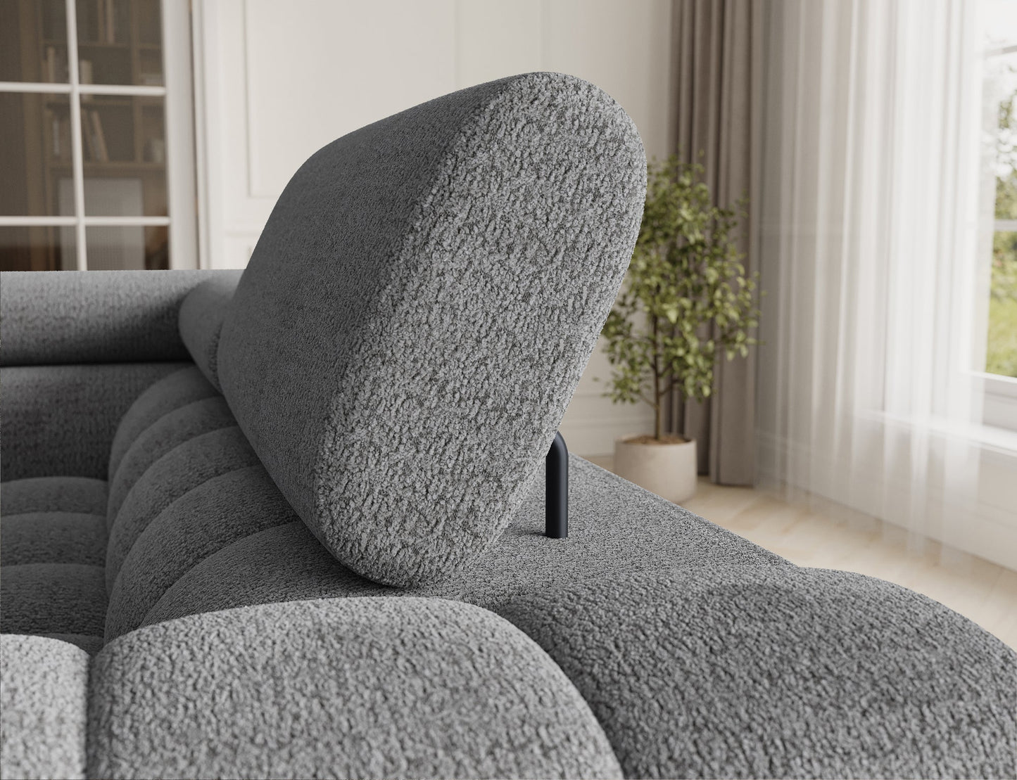 Fectory Sectional Storage Sleeper Chaise Sofa - Grey