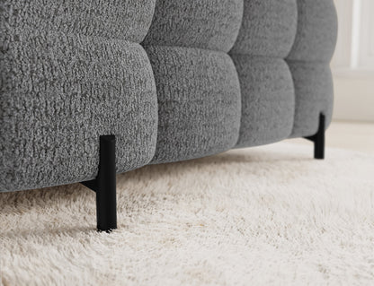 Fectory Sectional Storage Sleeper Chaise Sofa - Grey