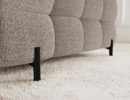 Fectory Sectional Storage Sleeper Chaise Sofa - Beige