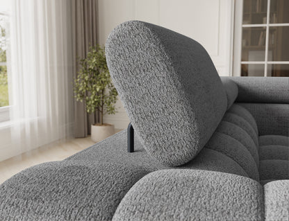 Fectory Sectional Storage Sleeper Chaise Sofa - Grey