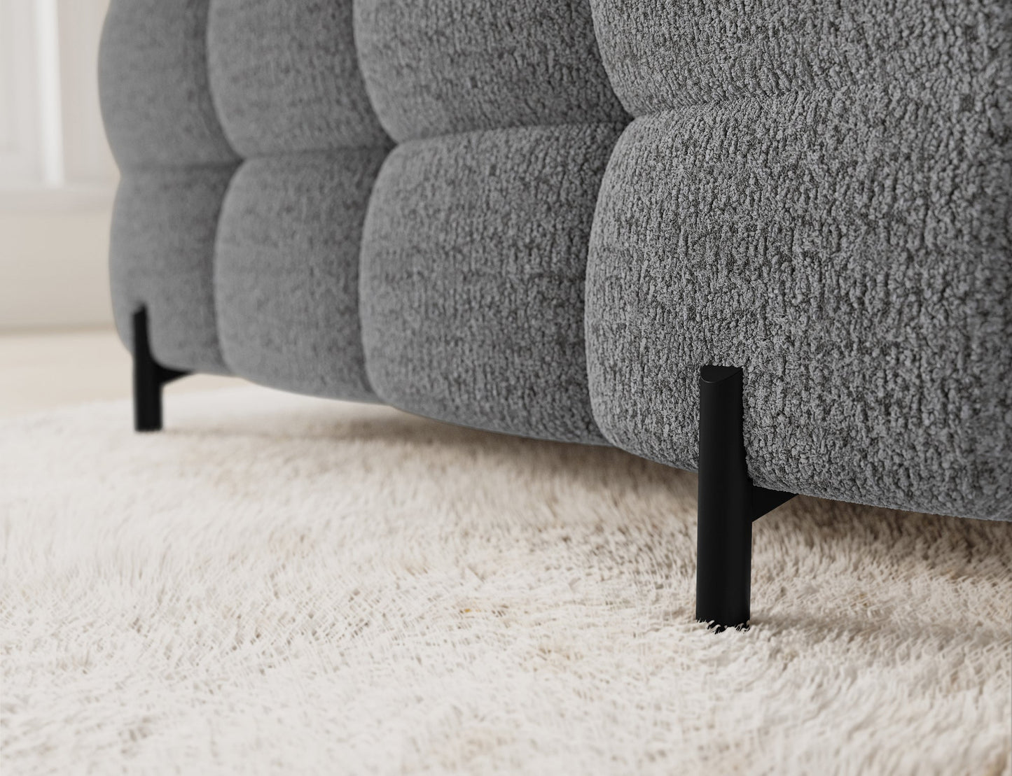 Fectory Sectional Storage Sleeper Chaise Sofa - Grey