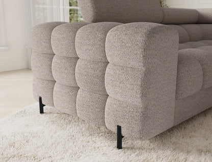 Fectory Sectional Storage Sleeper Chaise Sofa - Beige