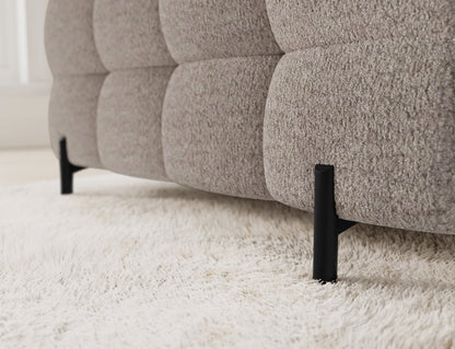 Fectory Sectional Storage Sleeper Chaise Sofa - Beige