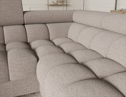 Fectory Sectional Storage Sleeper Chaise Sofa - Beige