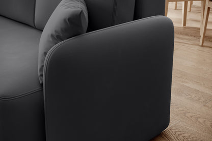 Hadson 3 Seater Storage Sleeper Chaise Sofa - Grey