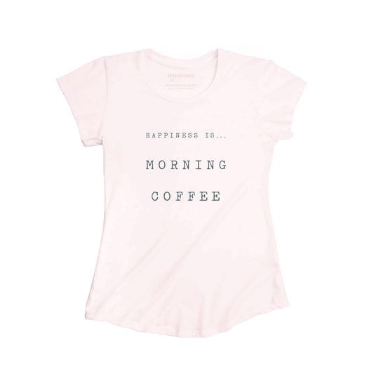 Women's Coffee Bamboo T-Shirt, Ballet Pink