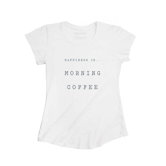 Women's Coffee Bamboo T-Shirt, White