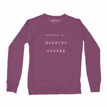 Load image into Gallery viewer, Women&#39;s Coffee Crew Sweatshirt, Plum
