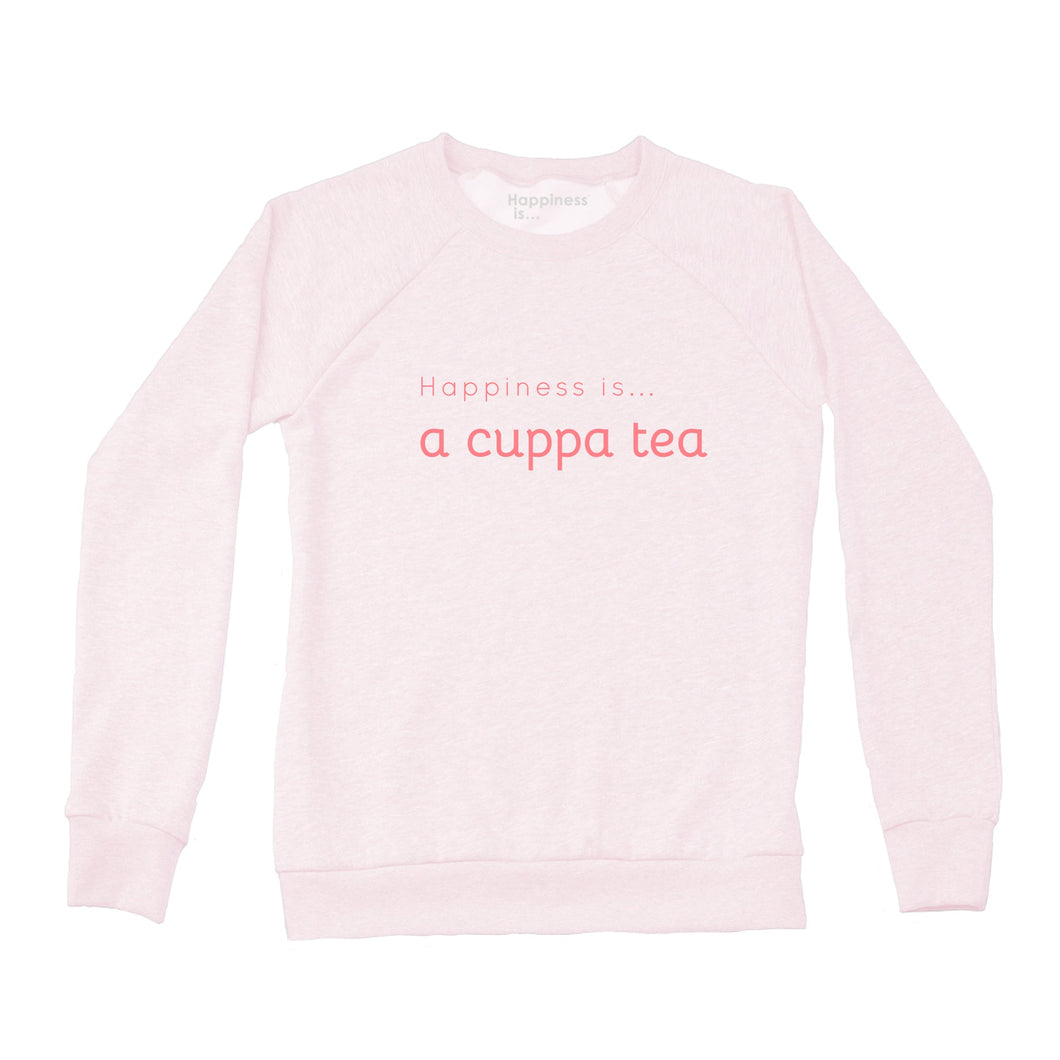 Women's Cuppa Tea Crew Sweatshirt, Ballet Pink