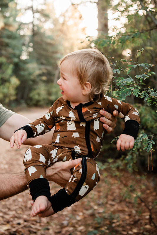 Bamboo Zippy Romper - Ghost Stories