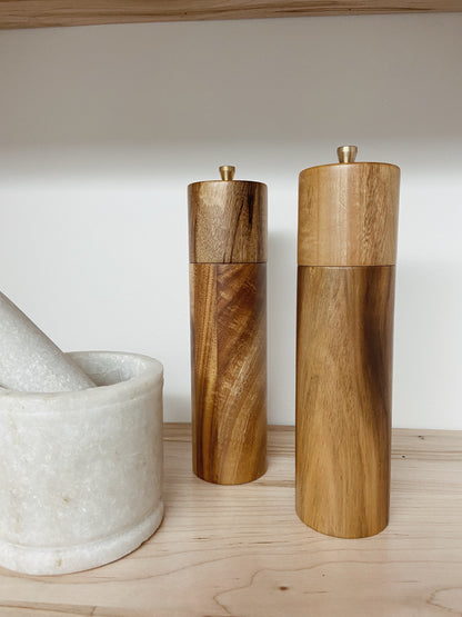 Acacia Wood Salt & Pepper Grinder