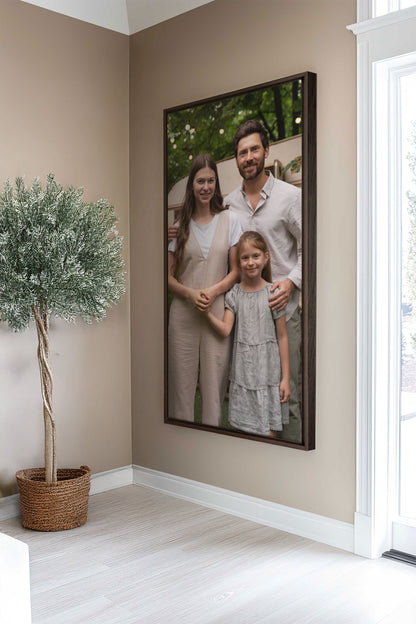 Toile étirée panoramique personnalisée (avec cadre)