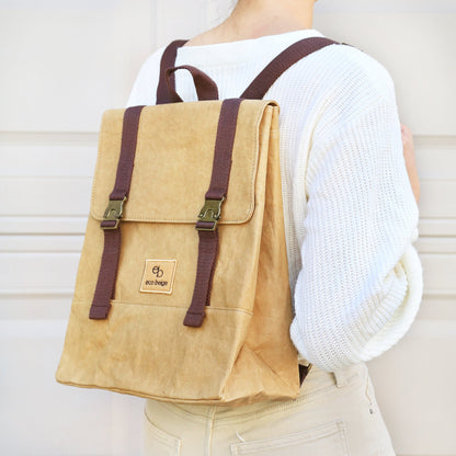 Paper Leather Travel Backpack