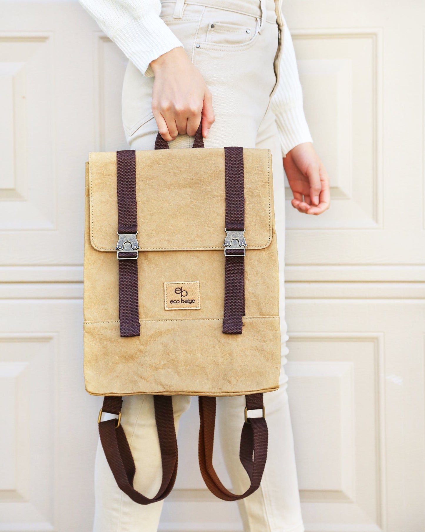 Paper Leather Travel Backpack