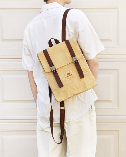 Paper Leather Travel Backpack