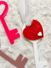 Load image into Gallery viewer, Key &amp; Heart Valentines Basket Tag
