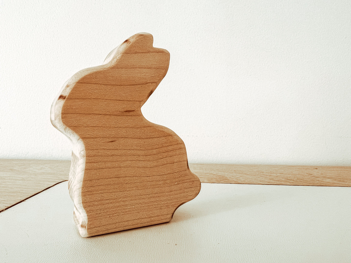 Wooden Bunny Figurine