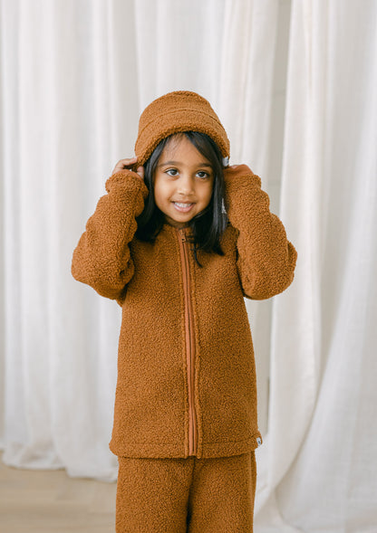 Signature Teddy Cardigan - Copper