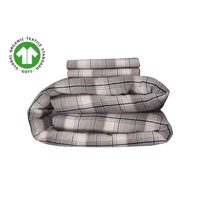 Organic Flannel Duvet Cover Set