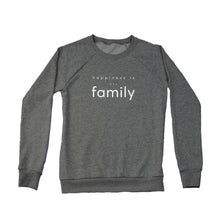 Load image into Gallery viewer, Women&#39;s Family Crew Sweatshirt, Charcoal
