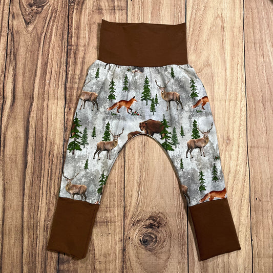 9 Month - 3 Year Forest Friends Grunge Bunny Bottoms