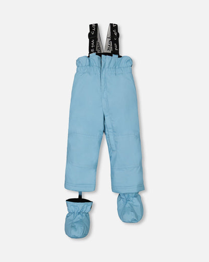 Two Piece Baby Snowsuit Air Blue Printed Roses