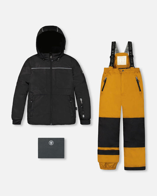 Two Piece Snowsuit Black And Spice