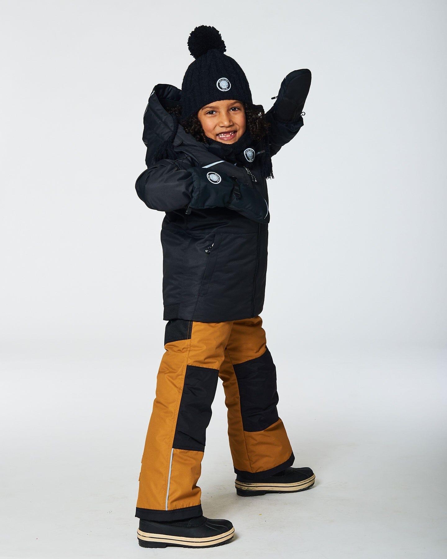 Two Piece Snowsuit Black And Spice