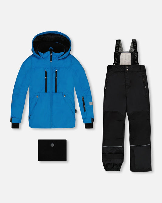 Two Piece TEKNIK Snowsuit Royal Blue And Black