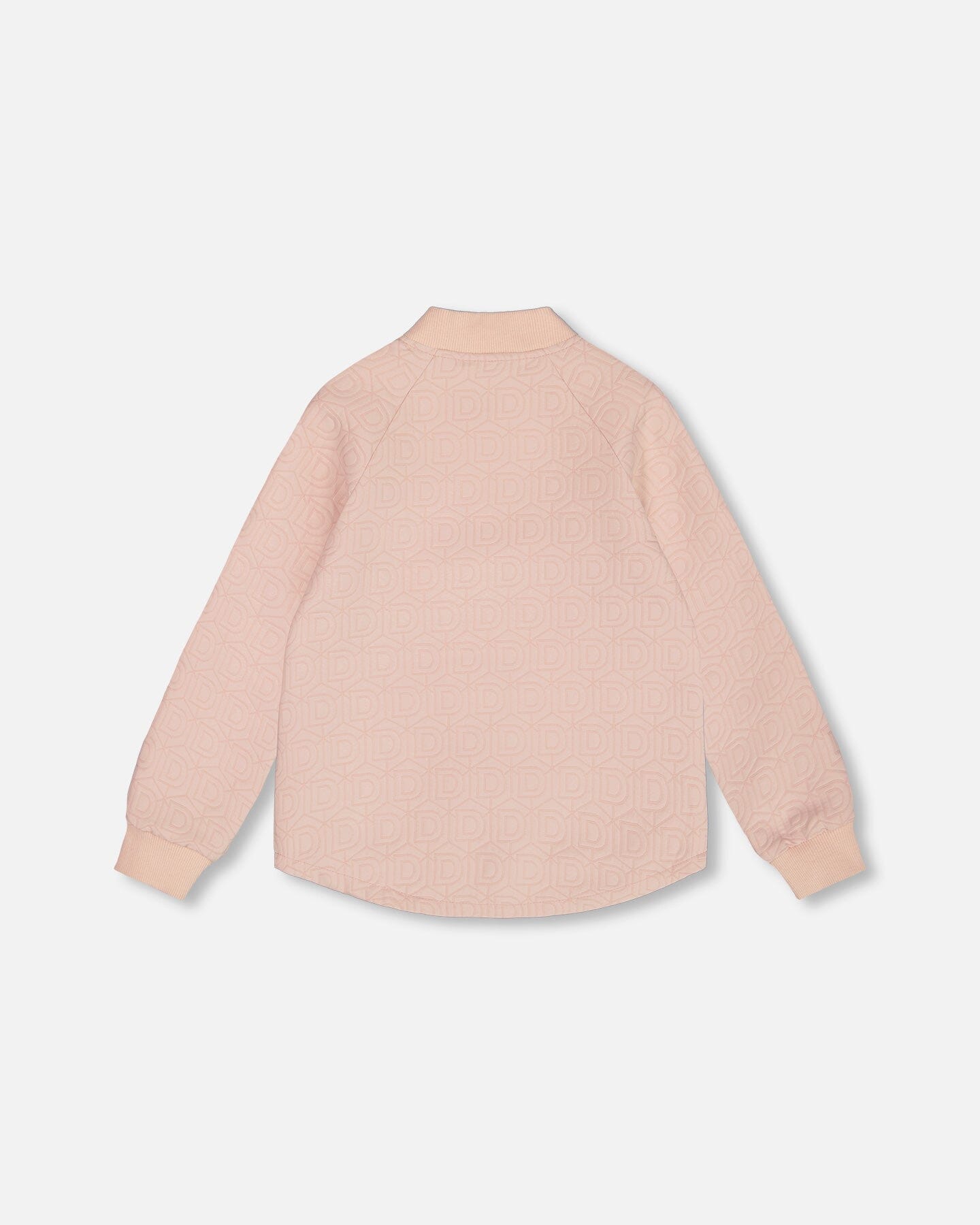 Quilted Long Sleeve Overshirt Light Pink