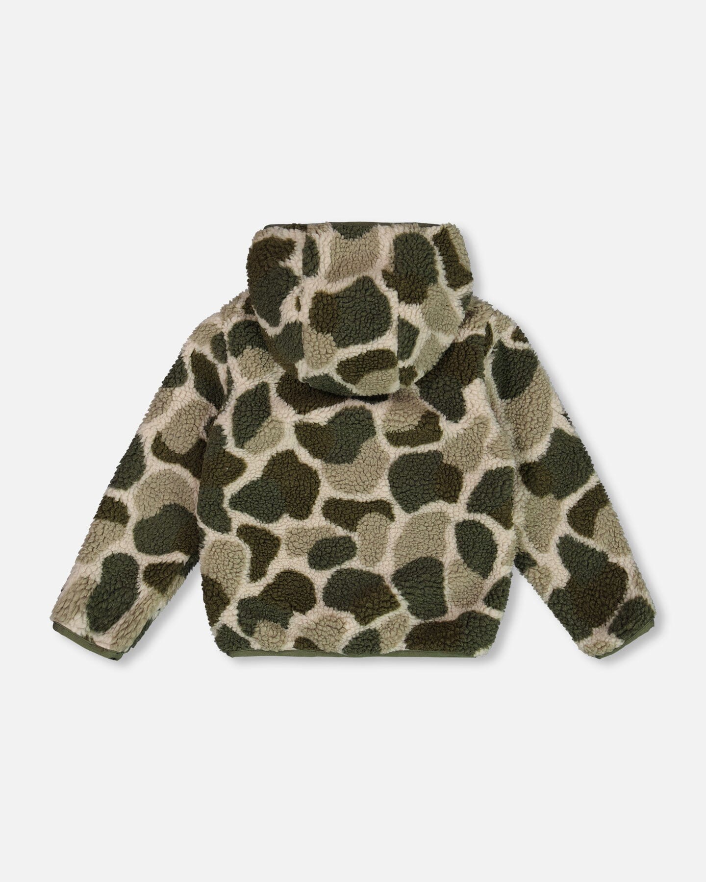 Reversible Sherpa Jacket Camouflage Green