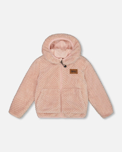 Reversible Plush Jacket Pink