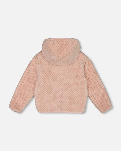 Reversible Plush Jacket Pink