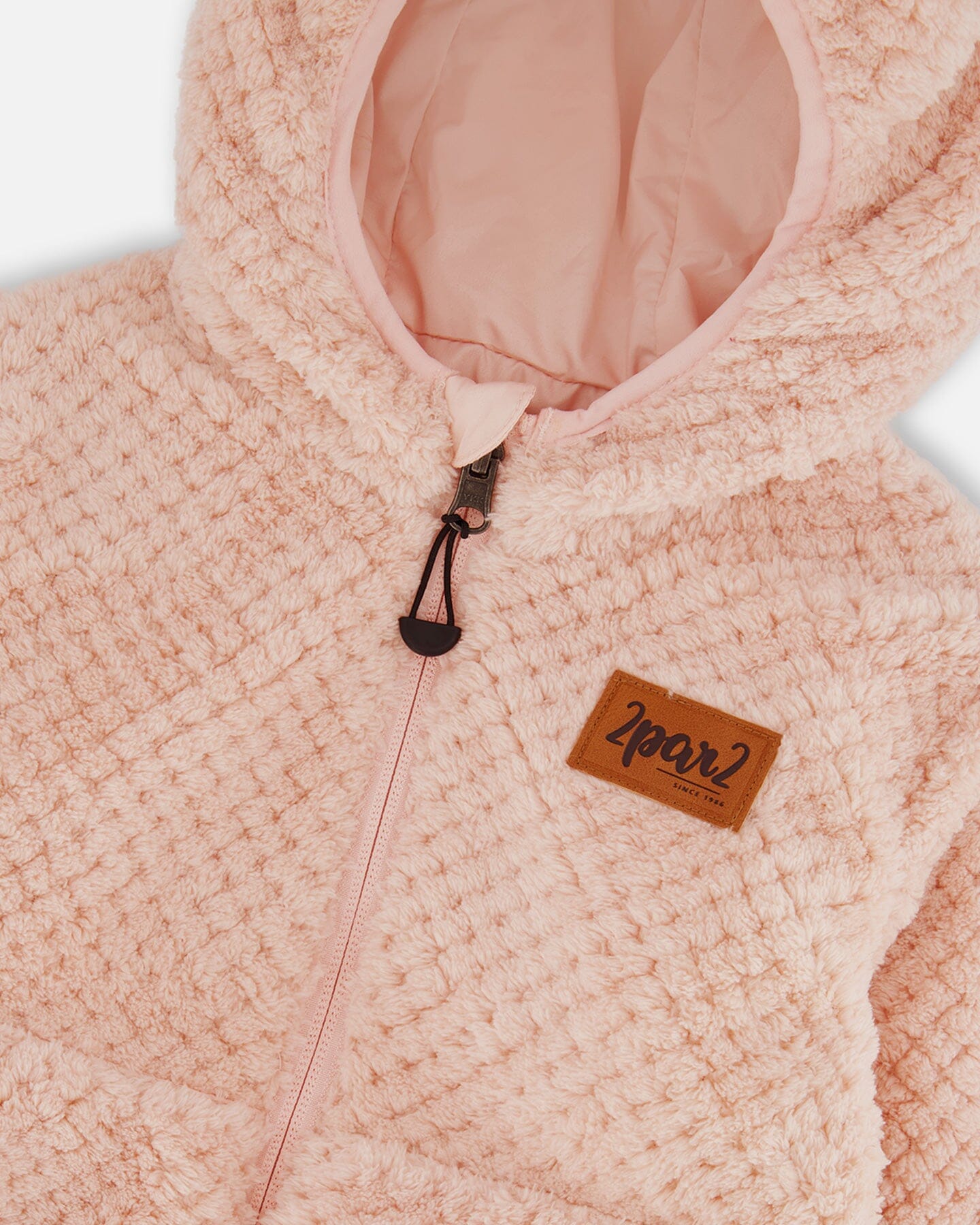 Reversible Plush Jacket Pink