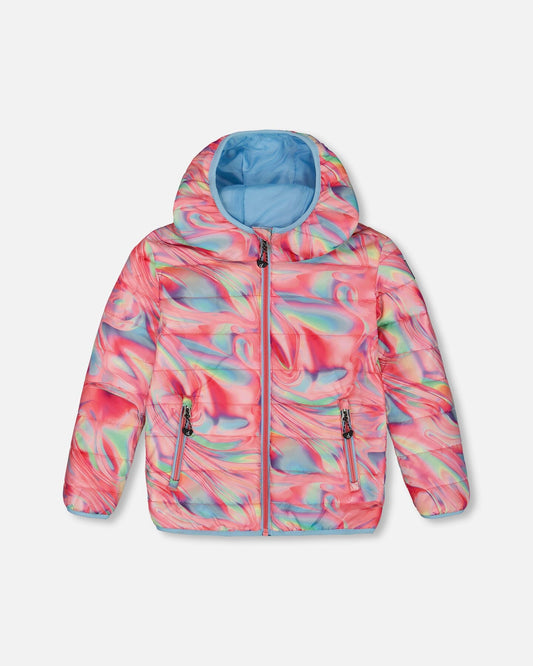 Quilted Jacket Printed Marble