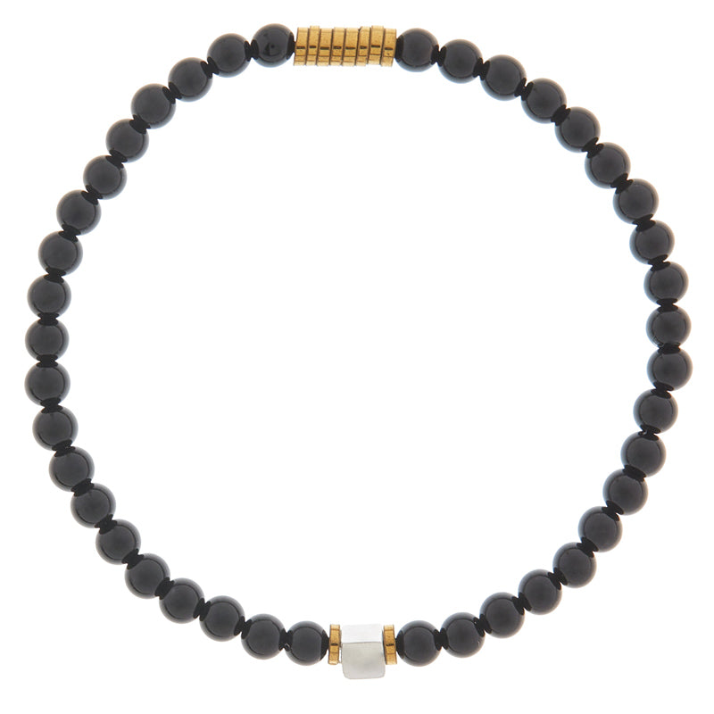 Warrior Initial Bracelet Stack